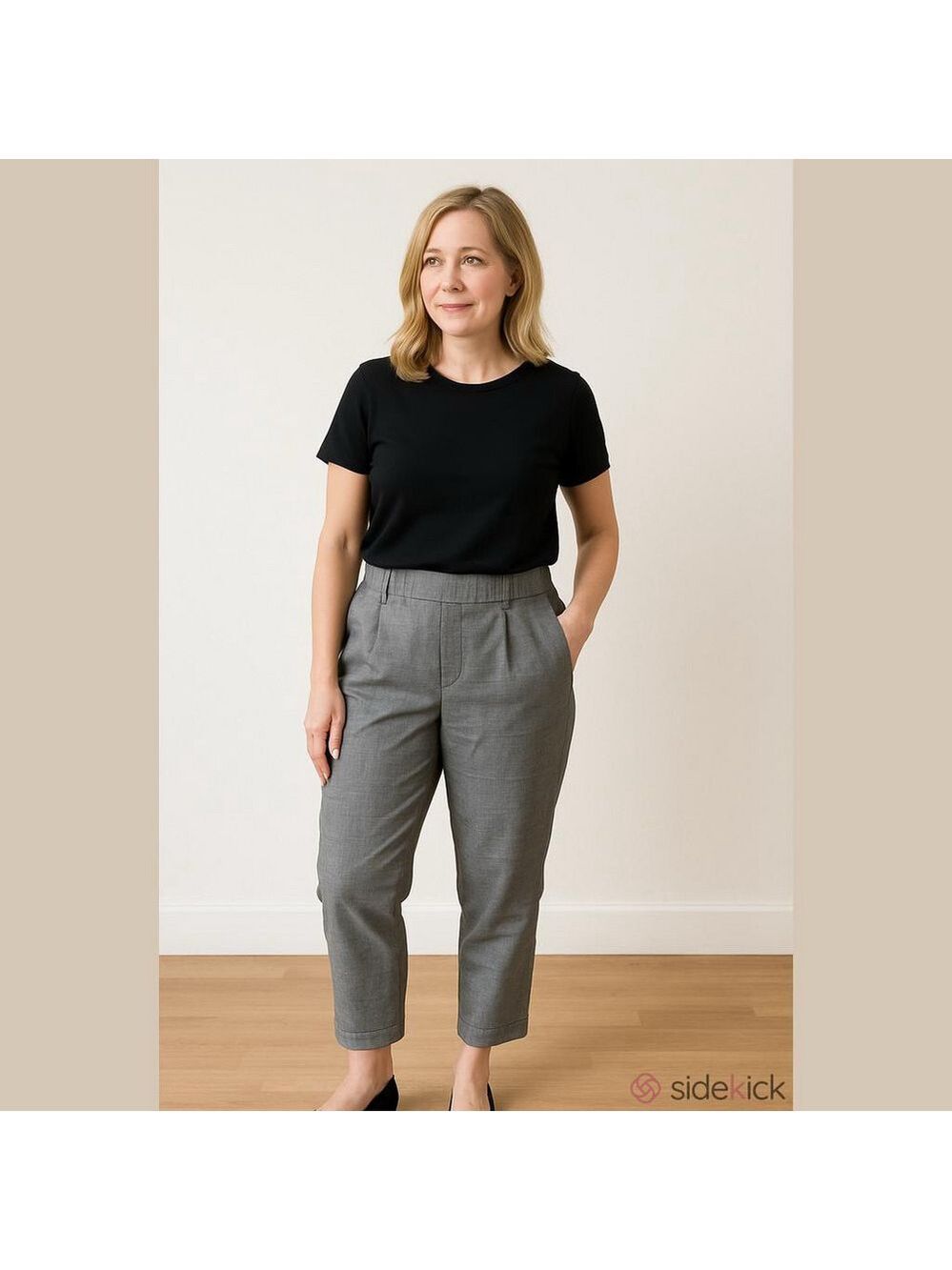 Twik Simons houndstooth pull on pants size medium